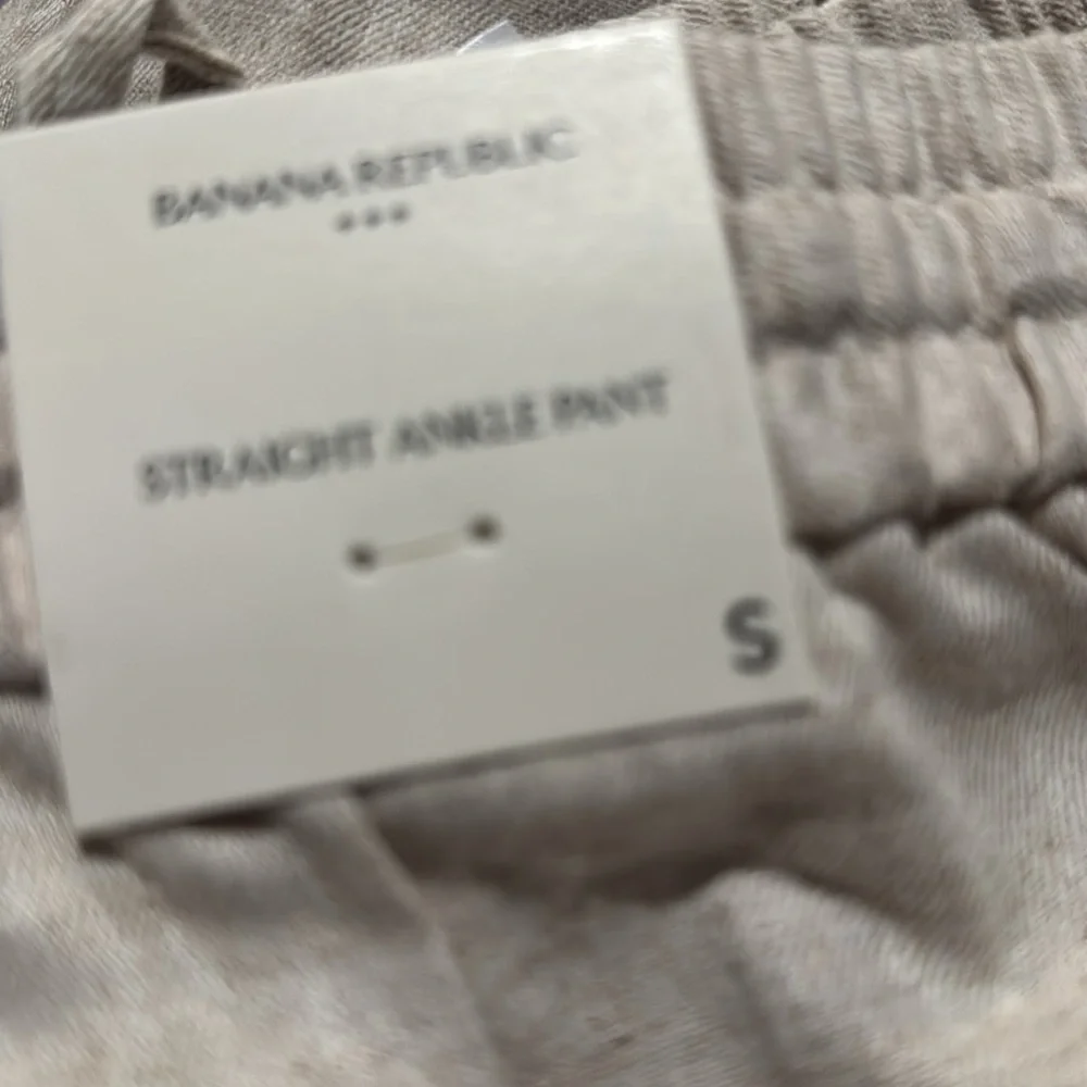 NWT! Banana Republic Straight Linen-Blend Pull-On Pant - Multiple 🩷 #706619